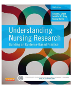TEST BANK FOR UNDERSTANDING NURSING RESEARCH 6TH EDITION BY  GROVE