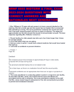 NRNP 6665 MIDTERM & FINAL EXAM  2023-2024 QUESTIONS WITH  CORRECT ANSWERS AND  RATIONALES NEXT GENERATION