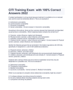 CITI Training Exam with 100% Correct  Answers 2022