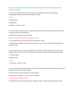 ATI MED-SURG 2019 EXAM QUESTIONS AND CORRECT ANSWERS 2024-2025  LATEST UPDATES