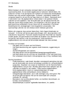 medische fysiologie en anatomie hoofdstuk 11 beweging