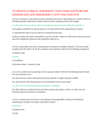 ATI MEDICAL-SURGICAL ASSESSMENT 2 REAL EXAM QUESTIONS AND  ANSWERS 2024-2025 BRANDNEW!!// WITH HIGH PASS RATE