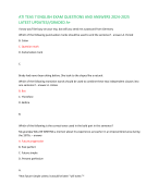 ATI TEAS 7 ENGLISH EXAM QUESTIONS AND ANSWERS 2024-2025 LATEST UPDATES//GRADED A+