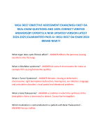 WGU D027 OBJECTIVE ASSESSMENT EXAM/WGU D027 OA REAL EXAM QUESTIONS AND 100% CORRECT VERIFIED ANSWERS(BY EXPERTS) A NEW UPDATED VERSION LATEST 2024-2025|GUARANTEED PASS A+ WGU D027 OA EXAM 2024 BRAND NEW!!!