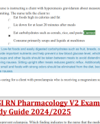 HESI RN Pharmacology V2 Exam & Study Guide 2024/2025