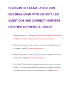 PEARSON RBT EXAM LATEST 2024-2025 REAL EXAM WITH 300 DETAILED QUESTIONS AND CORRECT ANSWERS (VERIFIED ANSWERS) A+ GRADE