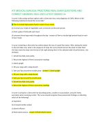 ATI MEDICAL SURGICAL PROCTORED REAL EXAM QUESTIONS AND  CORRECT ANSWERS 2024-2025 LATEST GRADED A+