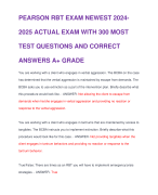 RELIAS MEDICAL SURGICAL TELEMETRY 2024-2025 REAL EXAM WITH 200 ACTUAL EXAM DETAILED QUESTIONS & CORRECT APPROVED ANSWERS GRADED A+ (LATEST VERSION)GUARANTEED PASS.