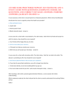 ATI MED SURG PROCTORED NEWEST 2024 TESTBANK AND A  STUDY GUIDE WITH QUESTIONS (COMPLETE COURSE) 200  QUESTIONS AND CORRECT DETAILED ANSWERS (VERIFIED  ANSWERS) |ALREADY GRADED A+