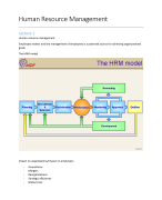 Human Resource Management