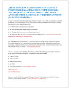 ATI RN CONCEPT BASED ASSESSMENT LEVEL 3  PROCTORED EXAM PRACTICE FORM B 2023-2024  ALL 300 QUESTIONS