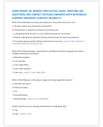 AORN PERIOP 101 EDITION  2024 NEW UPDATE WITH  CORRECT SOLUTIONS GRADED  A+