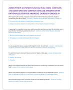 AORN PERIOP 101 NEWEST 2024 ACTUAL EXAM  CONTAINS  170 QUESTIONS AND CORRECT DETAILED ANSWERS WITH  RATIONALES (VERIFIED ANSWERS) |ALREADY GRADED A+