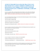 ATI RN FUNDAMENTALS ONLINE PRACTICE NGN  2024 WITH NGN LATEST VERSION COMPLETE 120  QUESTIONS AND CORRECT DETAILED ANSWERS  WITH RATIONALES (VERIFIED ANSWERS) |ALREADY  GRADED A+  