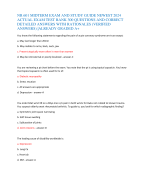 NR 601 MIDTERM EXAM AND STUDY GUIDE NEWEST 2024  ACTUAL EXAM TEST BANK 300 QUESTIONS AND CORRECT  DETAILED ANSWERS WITH RATIONALES (VERIFIED  ANSWERS) |ALREADY GRADED A+ 