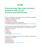  Comprehensive pharmacology Exam: MCQs, short answers and case studies//Brand new!! 