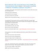 HESI OB PEDS EXIT EXAM NEWEST 2024 COMPLETE  110 QUESTIONS AND CORRECT DETAILED ANSWERS  (VERIFIED A