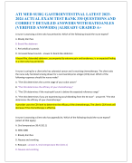 ATI MED SURG GASTROINTESTINAL LATEST 2023 2024 ACTUAL EXAM TEST BANK 330 QUESTIONS AND  CORRECT DETA