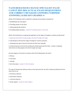 NASM BEHAVIOUR CHANGE SPECIALIST EXAM  LATEST 2023-2024 ACTUAL EXAM 250 QUESTIONS  AND CORRECT DETAILED ANSWERS (VERIFIED  ANSWERS) |ALREADY GRADED A+ 