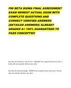 PHI BETA SIGMA FINAL ASSESSMENT EXAM NEWEST ACTUAL EXAM WITH COMPLETE QUESTIONS AND CORRECT VERIFIED ANSWERS (DETAILED ANSWERS) ALREADY GRADED A+ 100% GUARANTEED TO PASS CONCEPTS!!!