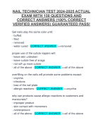 NAIL TECHNICIAN EXAM QUESTIONS AND  CORRECT ANSWERS LATEST 2024