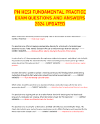 PN HESI FUNDAMENTAL PRACTICE  EXAM QUESTIONS AND ANSWERS  2024 UPDATED