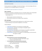 Keypoints - Hoofdstuk 1: inleiding in de anatomie en de fysiologie - deel 1
