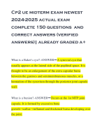 Cp2 ue midterm exam newest 2024-2025 actual exam complete 150 questions and correct answers (verified answers)| already graded a+