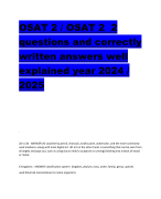 OSAT 2 / OSAT 2 2  questions and correctly  written answers well  explained year 2024 /  2025