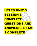 LETRS UNIT 3  SESSION 8 COMPLETE  QUESTIONS AND  ANSWERS./ EXAM  1 COMPLETE  QUESTIONS AND  ANSWERS.