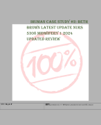 IHUMAN CASE STUDY #2: BETH  BROWN LATEST UPDATE NURS  5308 MIDWIFERY 1 2024  UPDATED REVIEW