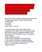 CLC PRACTICE EXAM *6,7,9  ACTUAL EXAM QUESTIONS  AND ANSWERS LATEST  VERSION | GRADE A+