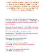 NR507 /NR 507 FINAL EXAM ADVANCED  PATHOPHYSIOLOGY 2024 EXAM 450 QUESTIONS WITH DETAILED VERIFIED  ANSWERS AND RATIONALES /BRAND  NEW!! /A+ GRADE ASSURED