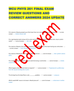 ANATOMY AND PHYSIOLOGY EXAM REVIEW  QUESTIONS AND CORRECT ANSWERS 2024  LATEST VERSION (VERIFIED ANSWERS)  GUARANTEED PASS