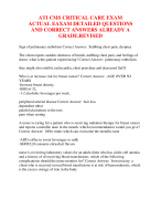 ATI CMS CRITICAL CARE EXAM ACTUAL EAXAM DETAILED QUESTIONS AND CORRECT ANSWERS ALREADY A GRADE.REVISED