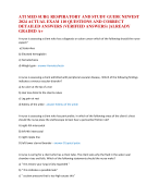 ATI MED SURG RESPIRATORY AND STUDY GUIDE NEWEST  2024 ACTUAL EXAM 110 QUESTIONS AND CORRECT  DETAILED ANSWERS (VERIFIED ANSWERS) |ALREADY  GRADED A+  