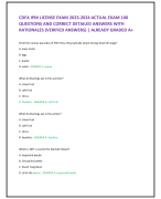 CDFA IPM LICENSE EXAM 2023-2024 ACTUAL EXAM 100  QUESTIONS AND CORRECT DETAILED ANSWERS WITH  RATIONALES (VERIFIED ANSWERS) | ALREADY GRADED A+  