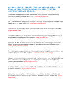 GEORGIA HISTORY LEGISLATIVE EXAM NEWEST 2024 ACTUAL  EXAM 100 QUESTIONS AND CORREC ANSWERS (VERIFIED  ANSWERS) |ALREADY GRADED A+