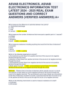 AAERT- CER EXAM LATEST 2024-2025 VERSION  WITH COMPLETE 800 QUESTIONS AND CORRECT  ANSWERS (VERIFIED ANSWERS/GRADED A++++)