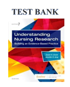 Test Bank For Understanding Nursing Research Building an Evidence-Based Practice 7th Edition By Susan K. Grove, Jennifer R. Gray |All Chapters, Year-2023/2024|
