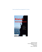 Samenvatting risicomanagement, D-cluster, hoofdstuk 1 t/m 6