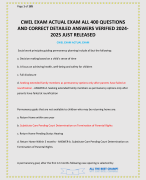 CWEL EXAM ACTUAL EXAM ALL 400 QUESTIONS AND CORRECT DETAILED ANSWERS VERIFIED 2024-2025 JUST RELEASED