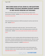 NHA CEHRS EXAM ACTUAL EXAM ALL 400 QUESTIONS AND CORRECT DETAILED ANSWERS ALREADY GRADED A+ BEST RATED VERSIONS JUST RELEASED
