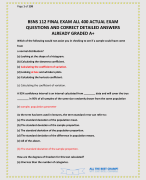 BSNS 112 FINAL EXAM ALL 400 ACTUAL EXAM QUESTIONS AND CORRECT DETAILED ANSWERS ALREADY GRADED A+