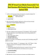 APEA 3P Actual Exam (Mostly Resourceful) Test Bank Questions With Detailed Answers By Expert Updated 2024