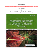 Test Bank For Foundations of Maternal-Newborn and Women's Health Nursing 7th Edition By Sharon Smith Murray, Emily Slone McKinney |All Chapters, Complete Q & A, Latest 2024|