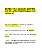 CCI RCS ACTUAL EXAM WITH QUESTIONS  AND WELL VERIFIED ANSWERS [ALREADY  GRADED A+] 
