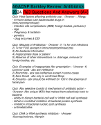 AGACNP Barkley Review: Antibiotics 2024 /163 Questions And Answers (A+)
