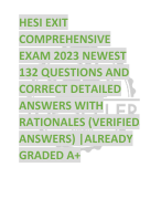 HESI, Hesi A2, Hesi A2  Vocabulary 2024 (WITH  100% VERIFIED  QUESTIONS AND  ANSWERS) REAL  PROTOCORED EXAM  ALREADY GRADED A+  GUARANTEED PASS
