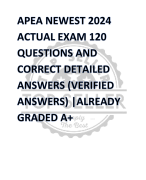 APEA Predictor Exam ESSENTIAL KNOWLEDGE FOR EFFECTIVEPAYROLL MANAGEMENT QUESTIONS WITH CORRECT ANSWERS GUARANTEED PASS